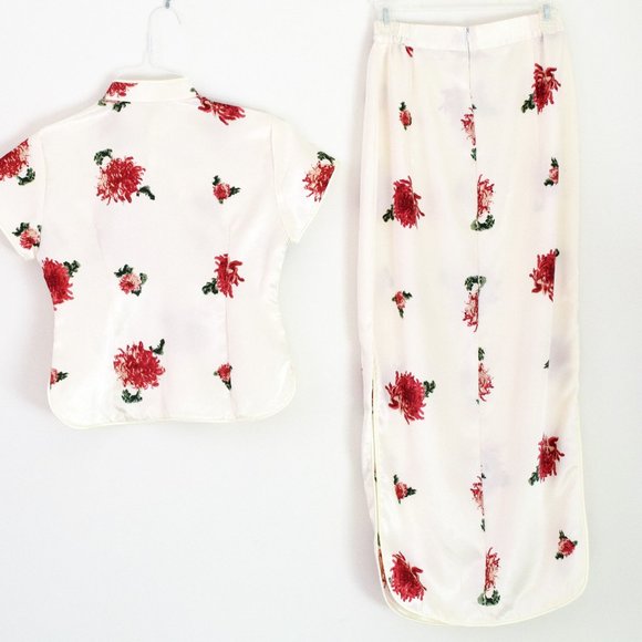 Vintage Traditional Chinese Silk 2 Piece ChangShan Set - Picture 6 of 7